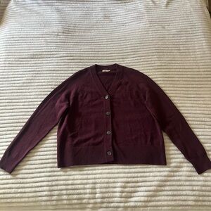 Faherty Purple Cardigan